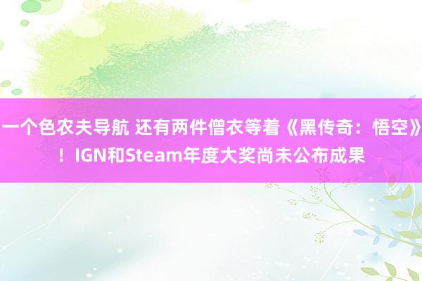 一个色农夫导航 还有两件僧衣等着《黑传奇：悟空》！IGN和Steam年度大奖尚未公布成果