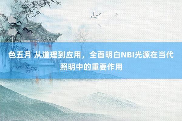色五月 从道理到应用，全面明白NBI光源在当代照明中的重要作用