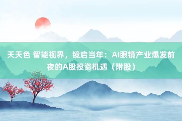 天天色 智能视界，镜启当年：AI眼镜产业爆发前夜的A股投资机遇（附股）